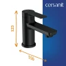Смеситель для раковины Cersanit Vibe 68926 цвет Черный матовый