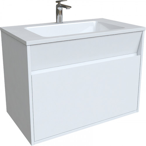 Тумба с раковиной Iddis Esper 80 ESP80W0i95K подвесная Белая МДФ / ЛДСП