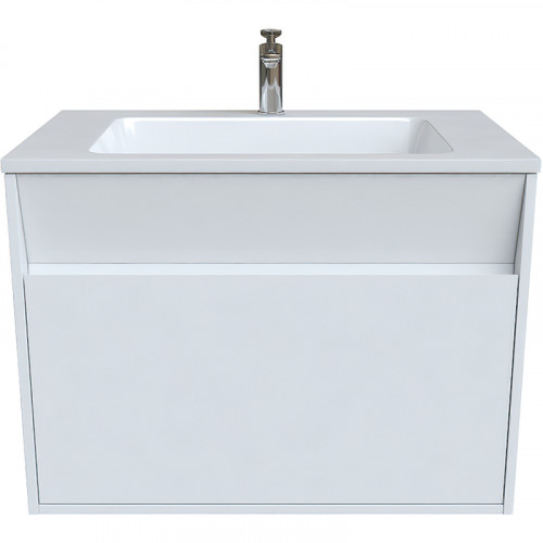 Тумба с раковиной Iddis Esper 80 ESP80W0i95K подвесная Белая МДФ / ЛДСП