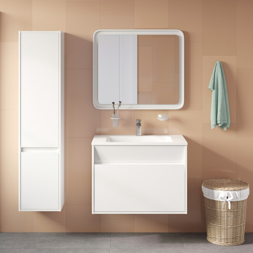 Тумба с раковиной Iddis Esper 80 ESP80W0i95K подвесная Белая МДФ / ЛДСП