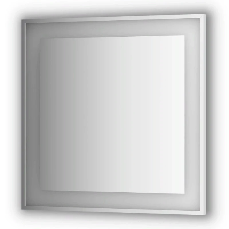 Зеркало Evoform Ledside 90х90 Сталь стекло