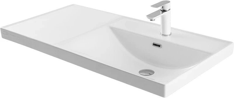 Мебельная раковина Aquanet Side 100 R 347437 цвет Белый
