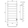 Электрический полотенцесушитель Comfysan Scola EC-8 80x40 016944 Белый матовый