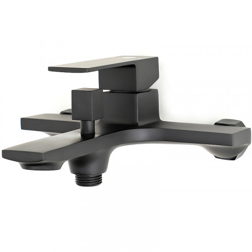 Смеситель для ванны Orange Lutz M04-100b Черный на стену