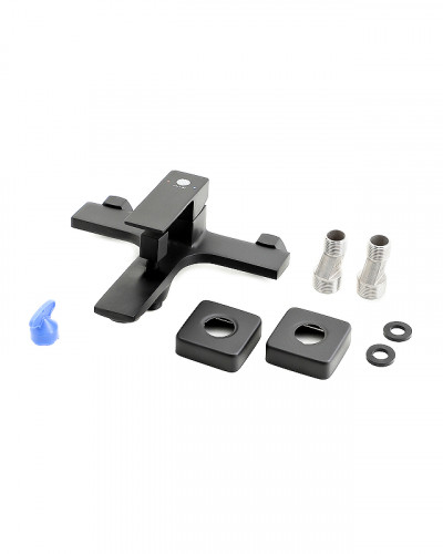 Смеситель для ванны Orange Lutz M04-100b Черный на стену