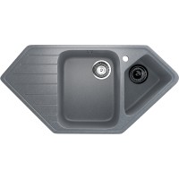 Кухонная мойка Ulgran Classic U-409-342 Графит искусственный камень (литьевой мрамор) встраиваемый