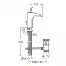 Смеситель для раковины Roca Evol 75A3049C00 с донным клапаном цвет Хром