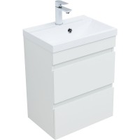 Тумба под раковину Aquanet Нота New 50 335416 подвесная Белый глянец МДФ / ЛДСП