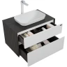 Тумба с раковиной Black&White Universe U907.800-1 80 907U800-1 подвесная White matt Lauren gold МДФ / ЛДСП