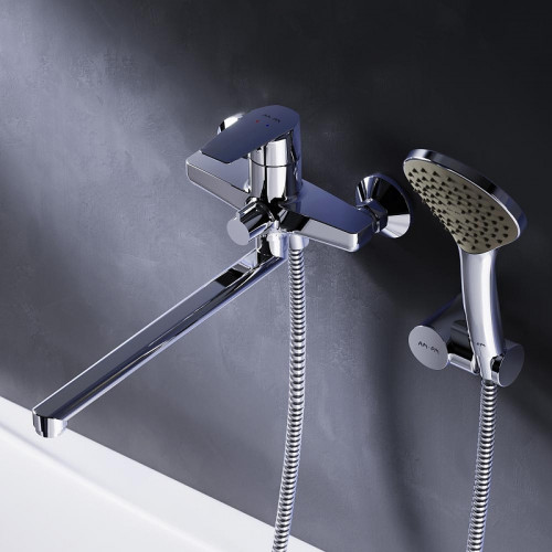 Смеситель для ванны AM.PM Gem F90A95000 универсальный Хром латунь на стену