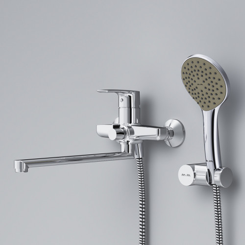 Смеситель для ванны AM.PM Gem F90A95000 универсальный Хром латунь на стену