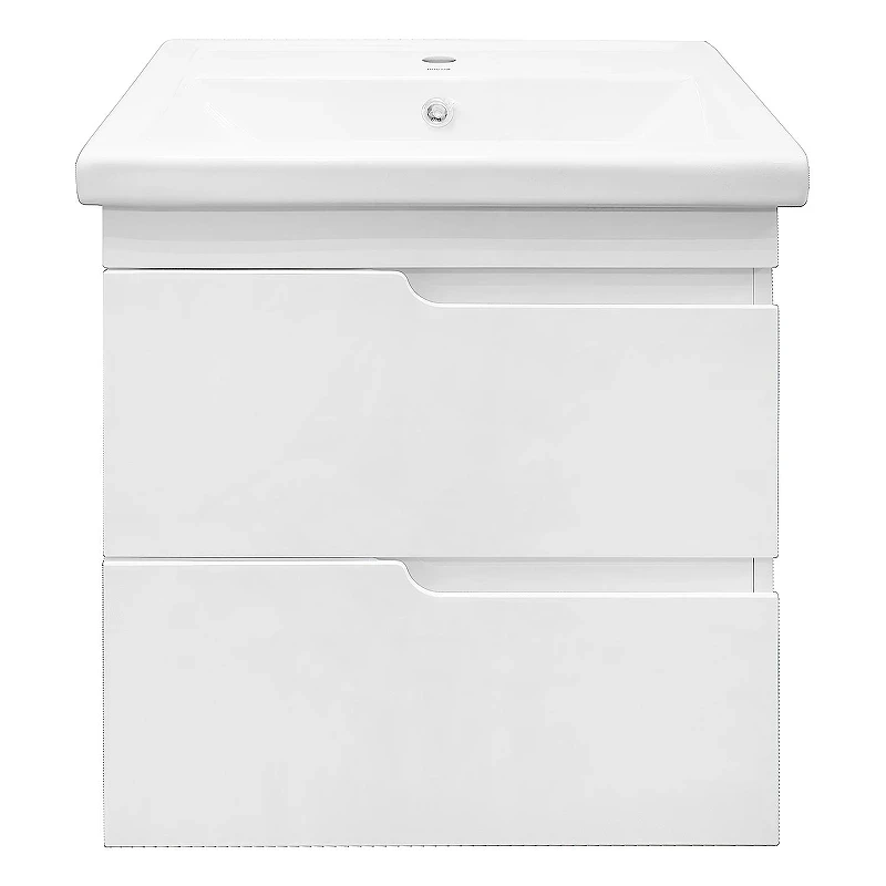 Тумба с раковиной Azario Kantri 60 CS00097248 подвесная цвет Белый глянец