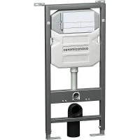 Инсталляция Ceramicanova Envision CN1002W для унитаза с Белой клавишей смыва пластик