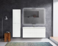Шкаф пенал Cezares Duet 40 DUET-1500-2A-SC-BO подвесной Bianco Opaco МДФ / ЛДСП