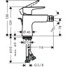 Смеситель для биде Hansgrohe Talis E 71720700 Белый матовый латунь