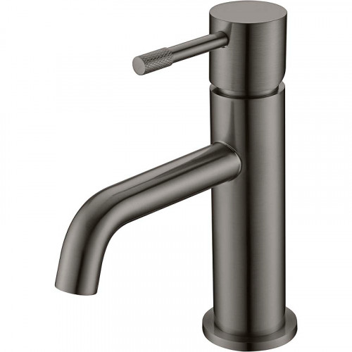 Смеситель для раковины Boheme Uno 461-GM Оружейная сталь латунь