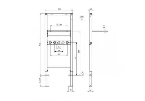 Инсталляция Nofer Hydrosmart 07805.N для раковины цвет Серый