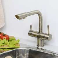 Смеситель для кухни WasserKRAFT A8037 Бронза светлая латунь