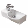 Раковина CeramaLux 45 7947BR Белая фаянс подвесная