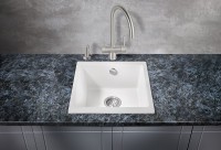 Кухонная мойка Milacio Leon 45 Cuarzo MC.77092 Белая искусственный камень (литьевой мрамор) встраиваемая сверху, встраиваемая снизу