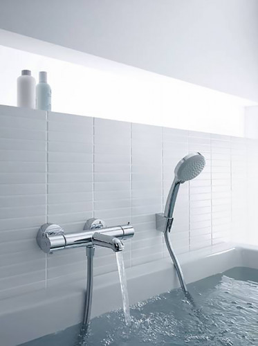 Смеситель для ванны Hansgrohe Ecostat Universal 13123000 с термостатом Хром латунь на стену