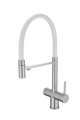 Смеситель для кухни Emar PVD ЕС - 7024 цвет WHT Satin