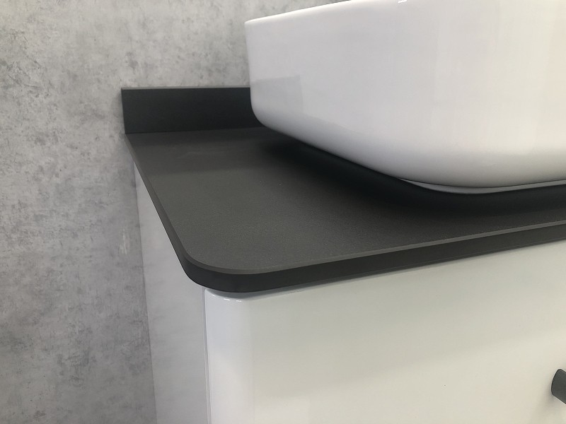 Тумба с раковиной Comforty Амстердам 75 00-00004668 подвесная Белая глянцевая МДФ / ЛДСП