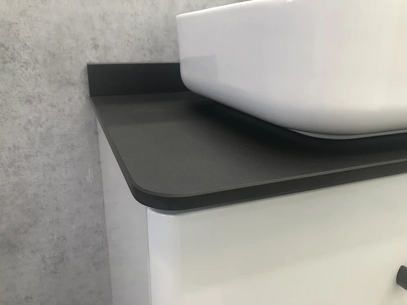 Тумба с раковиной Comforty Амстердам 75 00-00004668 подвесная Белая глянцевая МДФ / ЛДСП