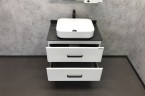 Тумба с раковиной Comforty Амстердам 75 00-00004668 подвесная Белая глянцевая МДФ / ЛДСП