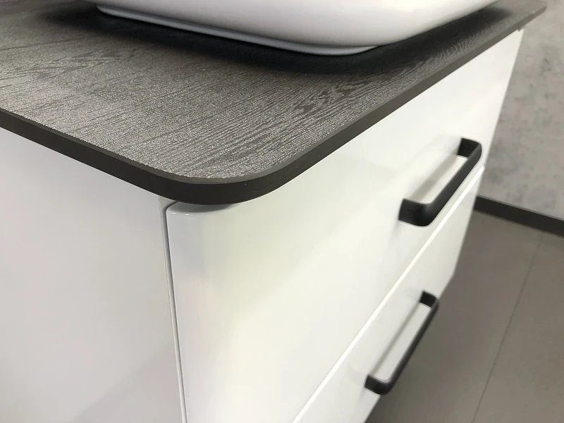 Тумба с раковиной Comforty Амстердам 75 00-00004668 подвесная Белая глянцевая МДФ / ЛДСП