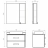 Тумба с раковиной Comforty Амстердам 75 00-00004668 подвесная Белая глянцевая МДФ / ЛДСП