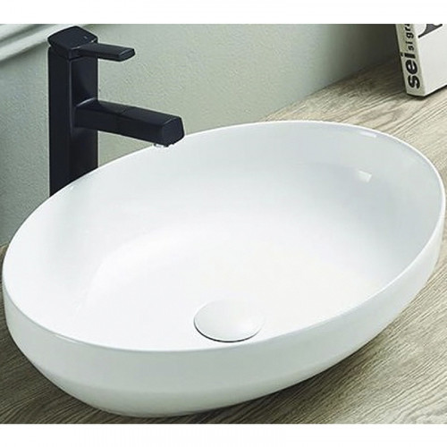 Раковина-чаша CeramaLux 50 78590 Белая фаянс накладная