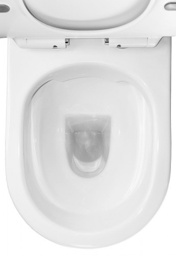 Унитаз компакт Azario Frento AZ-2311 цвет Белый с бачком и сиденьем Микролифт