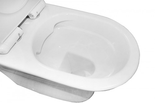 Унитаз компакт Azario Frento AZ-2311 цвет Белый с бачком и сиденьем Микролифт