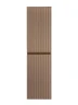 Шкаф пенал Art&Max Elegant 40 AM-ELEGANT-1500-2А-SO-CM-LED подвесной цвет Капучино матовый