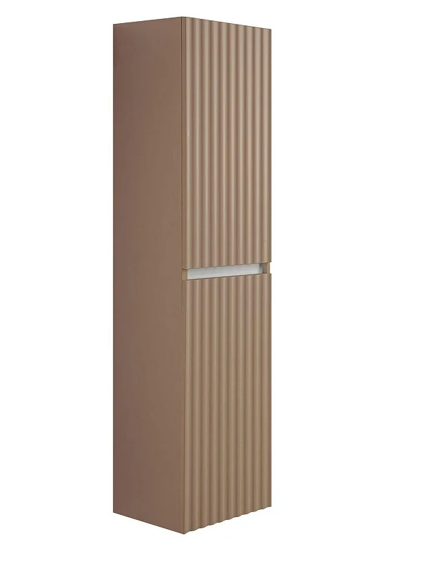 Шкаф пенал Art&Max Elegant 40 AM-ELEGANT-1500-2А-SO-CM-LED подвесной цвет Капучино матовый