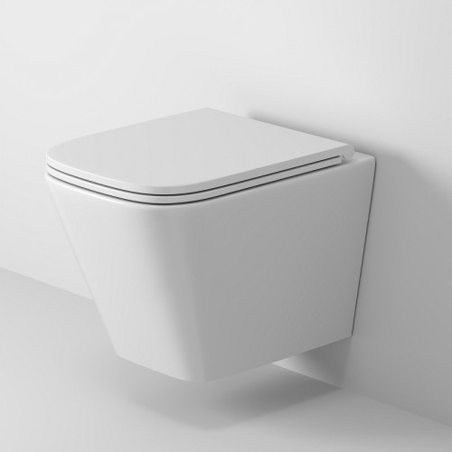 Унитаз Grossman GR-4479SQ подвесной Белый с сиденьем Микролифт фаянс подвесной