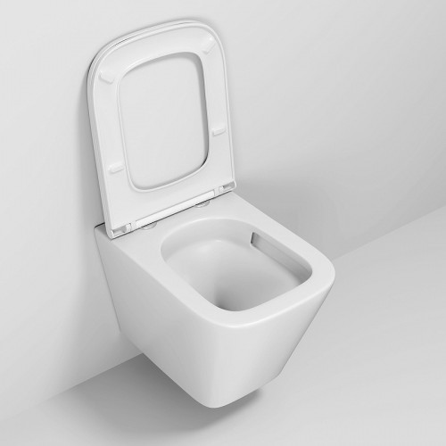 Унитаз Grossman GR-4479SQ подвесной Белый с сиденьем Микролифт фаянс подвесной