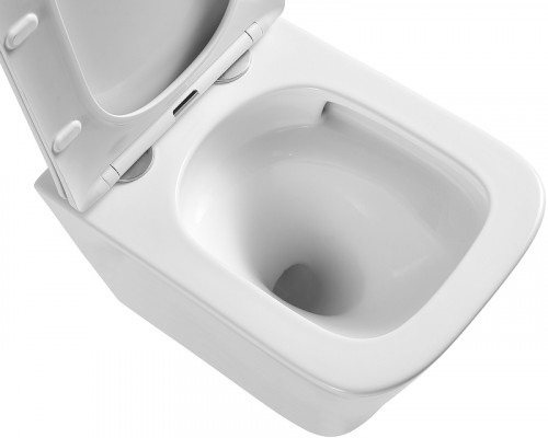 Унитаз Grossman GR-4479SQ подвесной Белый с сиденьем Микролифт фаянс подвесной