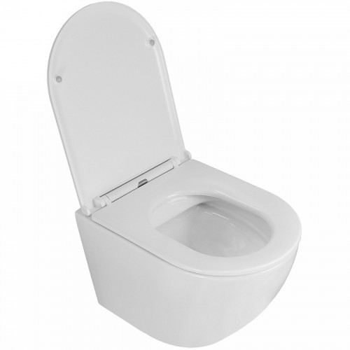 Унитаз Azario Grado AZ-0046N подвесной Белый с сиденьем Микролифт фаянс подвесной