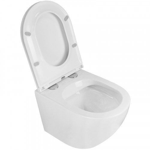 Унитаз Azario Grado AZ-0046N подвесной Белый с сиденьем Микролифт фаянс подвесной