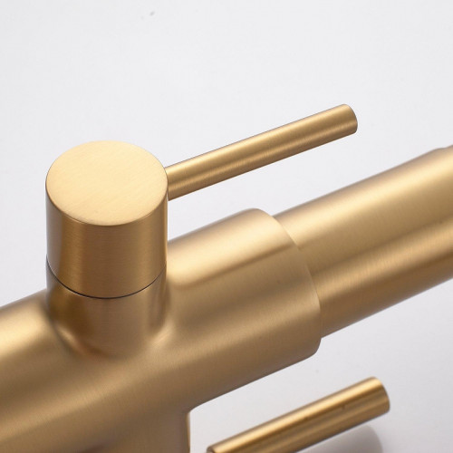 Смеситель для кухни Rose R658G цвет Золотой сатин Белый