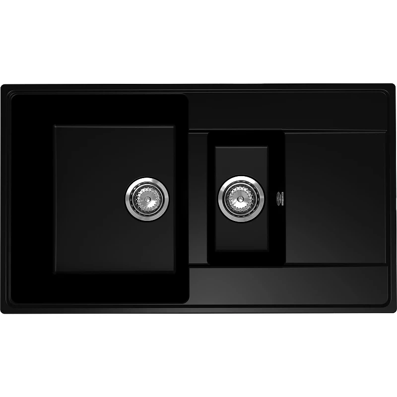 Кухонная мойка Ulgran Quartz Prima 860 1,5 K-07 Уголь искусственный камень (литьевой мрамор) встраиваемый