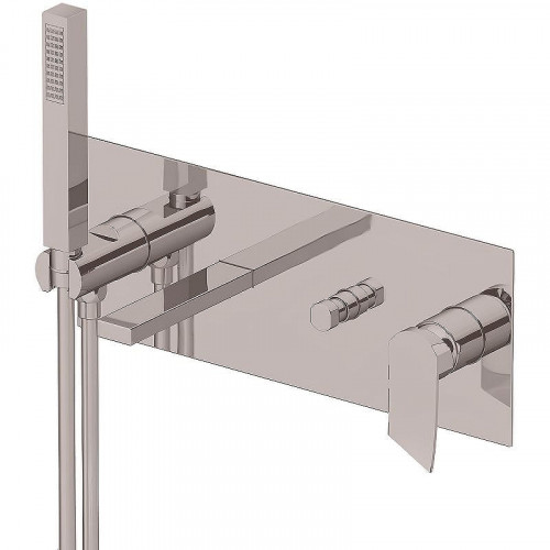 Смеситель для ванны Gattoni Soffio 8105/81DS Темный никель шлифованный