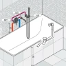 Смеситель для ванны Paini Cox 78PJSET26911BATH Золото матовое