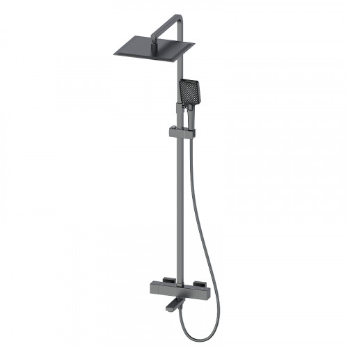 Душевая система Oliveeka D OL-739901-BGM с термостатом цвет Оружейный металл матовый