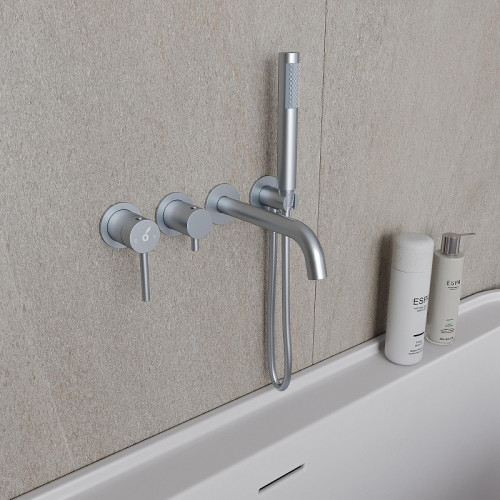 Душевая система Oliveeka D OL-739901-BGM с термостатом цвет Оружейный металл матовый