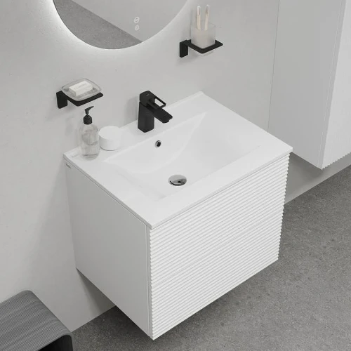 Тумба с раковиной Iddis Bild 60 BIL60W0i95K подвесная Белая матовая
