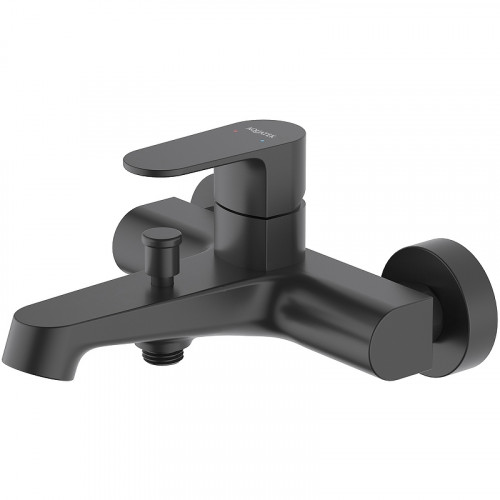 Смеситель для ванны Aquatek Оберон AQ1240MB Черный матовый латунь на стену