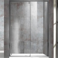 Душевая дверь Vincea Lugano 120 VDS-1L120CLGM-1 профиль Вороненая сталь стекло прозрачное